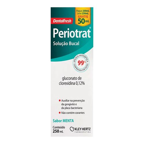 Solução Bucal Periotrat Dental Fresh Sabor Menta 250ml Solução Bucal Periotrat Dental Fresh Sabor Menta 250ml
