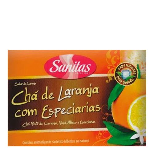 Chá Sanitas Laranja com Especiarias 10 Saquinhos Chá Sanitas Laranja com Especiarias 10 Saquinhos