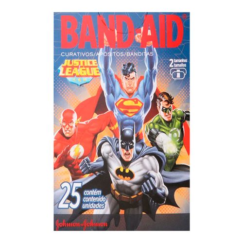 Curativo Band-Aid Liga da Justiça Johnson's 25 unidades Curativo Band-Aid Liga da Justiça Johnson's 25 unidades