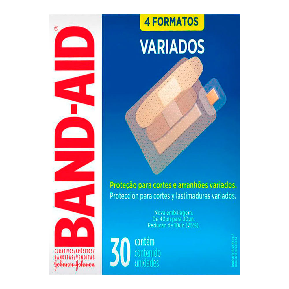 Curativo Band-Aid Transparente Variados 30 Unidades - Drogaria Sao Paulo