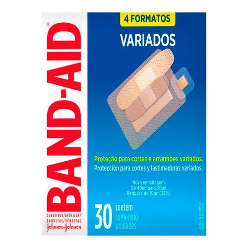 Curativo Band-Aid Transparente Variados 30 Unidades - Drogaria Sao