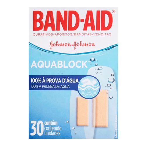 Curativos Band-Aid Aquablock 30 Unidades Curativos Band-Aid Aquablock 30 Unidades
