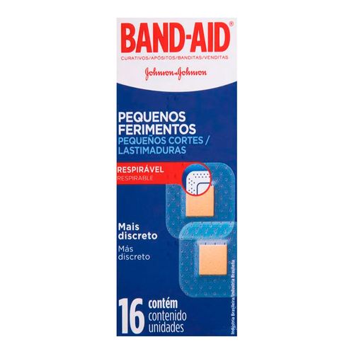Curativos Band-Aid Pequenos Ferimentos 16 Unidades Curativos Band-Aid Pequenos Ferimentos 16 Unidades