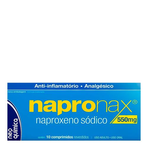 Napronax 550g Neo Química 10 Comprimidos Napronax 550g Neo Química 10 Comprimidos