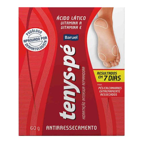 Tenys Pé Antirressecamento 60g Tenys Pé Antirressecamento 60g