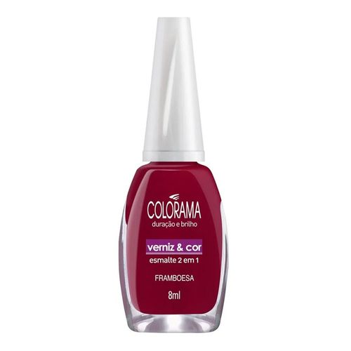 Esmalte Colorama Verniz e Cor Framboesa 8ml Esmalte Colorama Verniz e Cor Framboesa 8ml