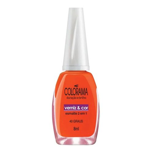 Esmalte Colorama Verniz&Cor 40 Graus 8ml Esmalte Colorama Verniz&Cor 40 Graus 8ml