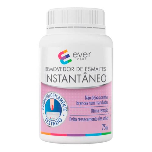 Removedor-De-Esmalte-Instantaneo-Ever-Care-75ml Removedor-De-Esmalte-Instantaneo-Ever-Care-75ml