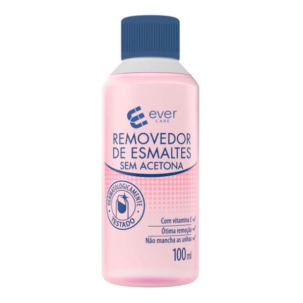 Removedor De Esmalte Ever Care Sem Acetona 100ml