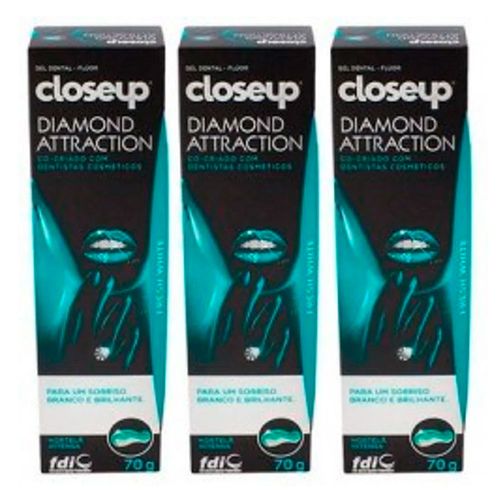 Creme Dental Close-Up Fresh White 70g 3 Unidades Creme Dental Close-Up Fresh White 70g 3 Unidades