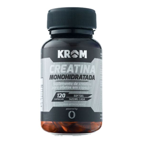 Suplemento Creatina Monohidratada Krom 120 Cápsulas