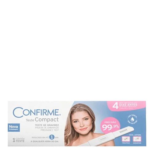 Teste de Gravidez Confirme Compact 1 Teste Teste de Gravidez Confirme Compact 1 Teste