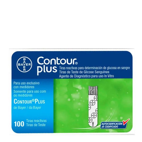 Tiras Contour Plus 100 Unidades