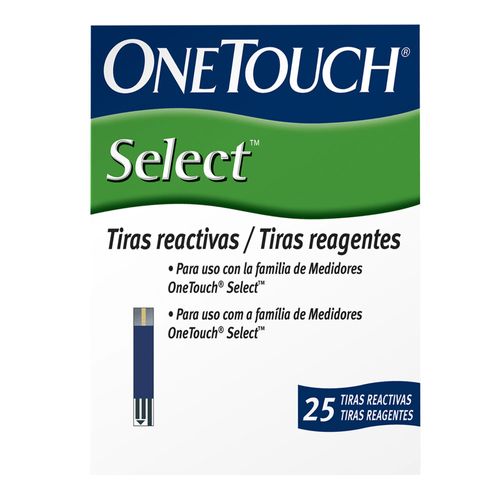 Tiras Reagentes OneTouch Select 25 Unidades Tiras Reagentes OneTouch Select 25 Unidades