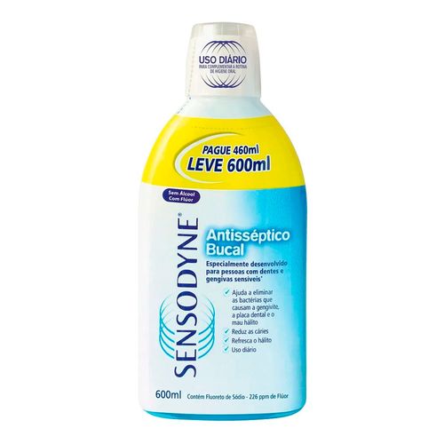 Enxaguante Bucal Sensodyne 600ml