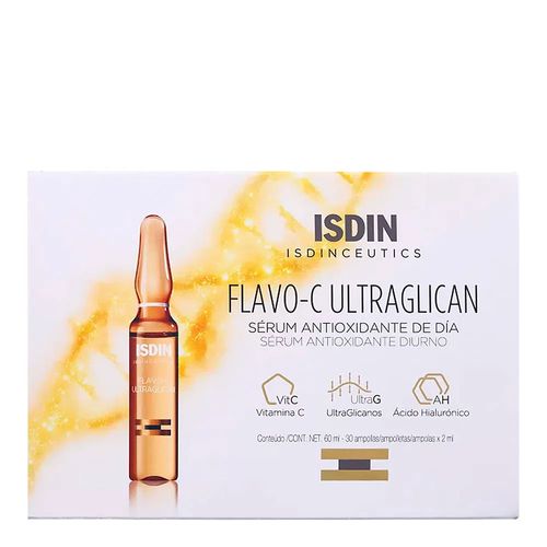 Kit Sérum Antioxidante Isdin Isdinceutics Flavo-C Ultraglican Diurno 2 ml 30 Unidades Kit Sérum Antioxidante Isdin Isdinceutics Flavo-C Ultraglican Diurno 2 ml 30 Unidades