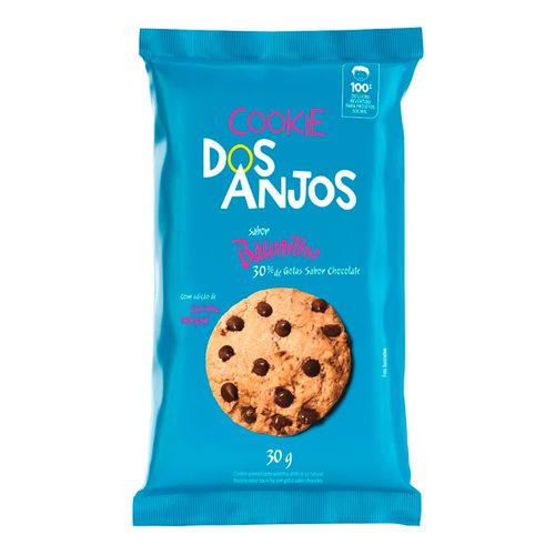 Cookie Dos Anjos Baunilha com Gotas de Chocolate 30g