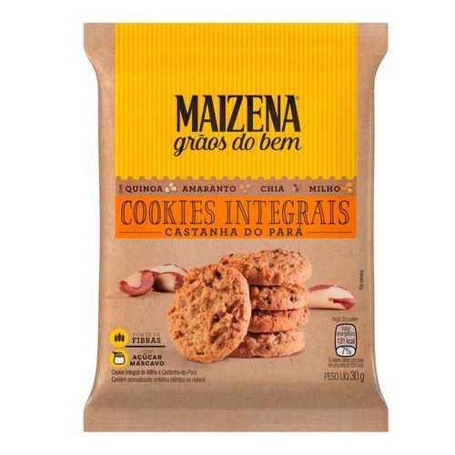 Cookies Integrais Maizena Castanha do Pará 30g