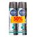 Kit Desodorante Aerosol Nivea Men Invisible Black & White Fresh 150ml 2 Unidades