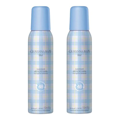 Kit Desodorante Aerosol Giovanna Baby Blue 2 Unidades Kit Desodorante Aerosol Giovanna Baby Blue 2 Unidades