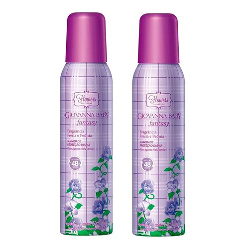 Kit Desodorante Aerosol Giovanna Baby Fantasy 2 Unidades Kit Desodorante Aerosol Giovanna Baby Fantasy 2 Unidades