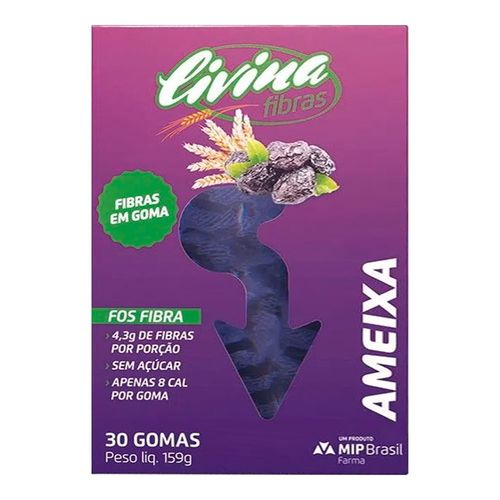 Fibras Livina Ameixa 30 Gomas Fibras Livina Ameixa 30 Gomas