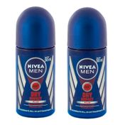 Kit Desodorante Nivea Roll On Dry Confort For Man 50ml 2 Unidades