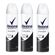 Kit Desodorante Rexona Aerosol Invisible 105g 3 Unidades