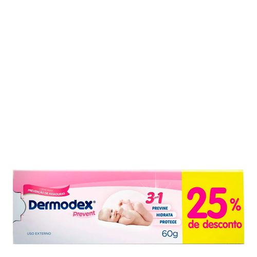 Pomada para Prevenção de Assaduras Dermodex Prevent 60gr Pomada para Prevenção de Assaduras Dermodex Prevent 60gr