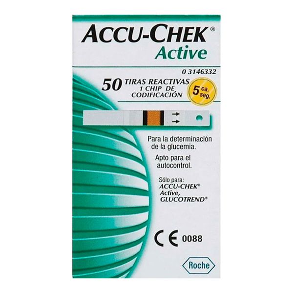 Kit Accu-Chek Ative Roche + 50 Tiras