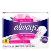 Protetor Diário Always Com Perfume 15 Unidades
