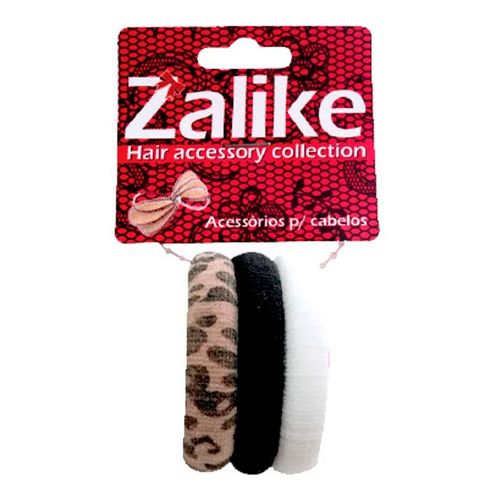 Kit Elástico Para Cabelo Oncinha Zalike Com 3 Unidades Kit Elástico Para Cabelo Oncinha Zalike Com 3 Unidades
