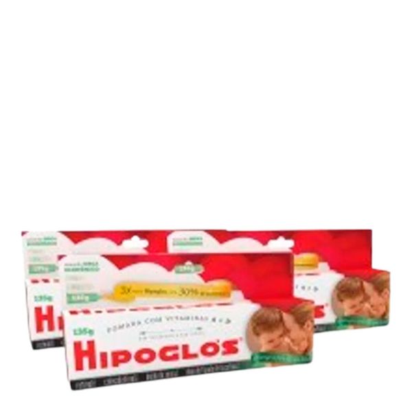 Kit Pomada Assadura Hipoglós 135g 3 Unidades