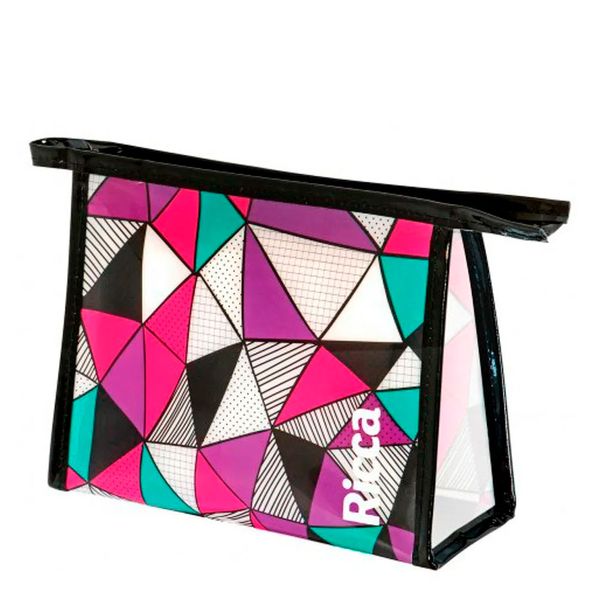 Necessaire Ricca em PVC Triângulos