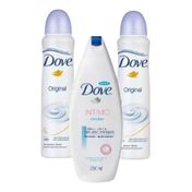 Desodorante Dove Aerosol Original c/ 2 Unidades + Grátis Sabonete Líquido