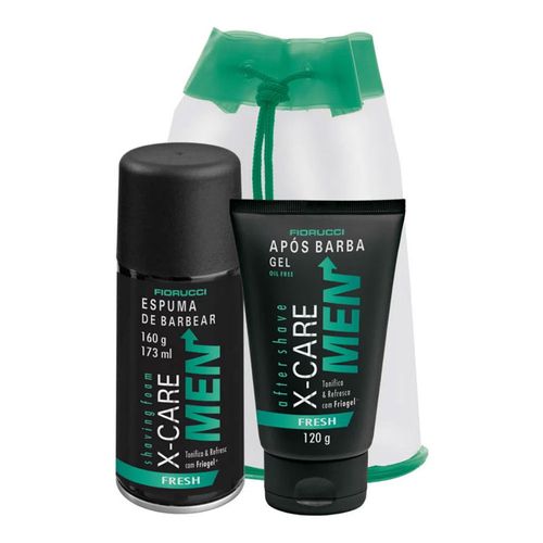 Kit Barba X-Care Men Fresh Espuma de Barbear 160g + Gel Após Barba 120g Kit Barba X-Care Men Fresh Espuma de Barbear 160g + Gel Após Barba 120g