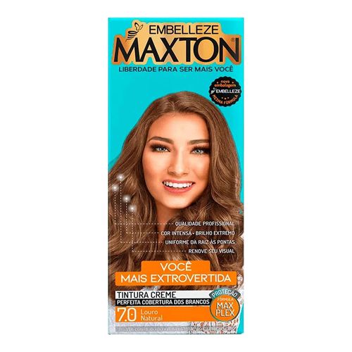 Kit Coloração Maxton Louro Natural 7.0 Embelleze Kit Coloração Maxton Louro Natural 7.0 Embelleze