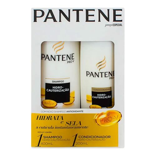 Kit Pantene Hidro-Cauterização Shampoo 400ml + Condicionador 200ml Kit Pantene Hidro-Cauterização Shampoo 400ml + Condicionador 200ml