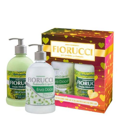 Kit Fiorucci Erva Doce Sabonete Líquido 500ml + Loção Hidratante 500ml