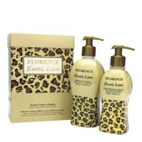 Kit Florence Exotic Love Sabonete Cremoso 500ml + Loção Hidratante 300ml Kit Florence Exotic Love Sabonete Cremoso 500ml + Loção Hidratante 300ml