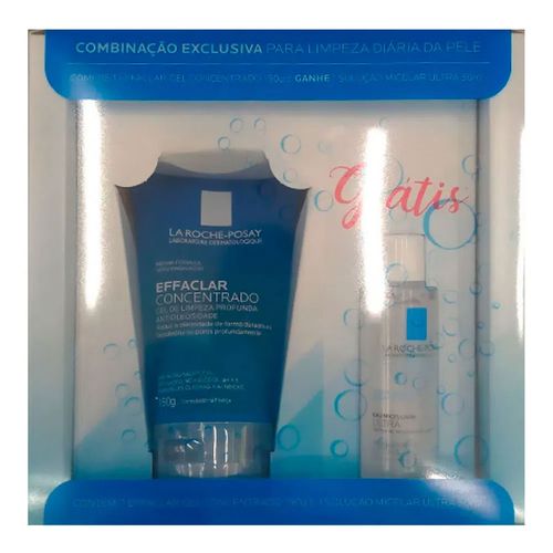 Kit Gel de Limpeza Effaclar Concentrado 150g + Solução Micelar Ultra 50g Kit Gel de Limpeza Effaclar Concentrado 150g + Solução Micelar Ultra 50g