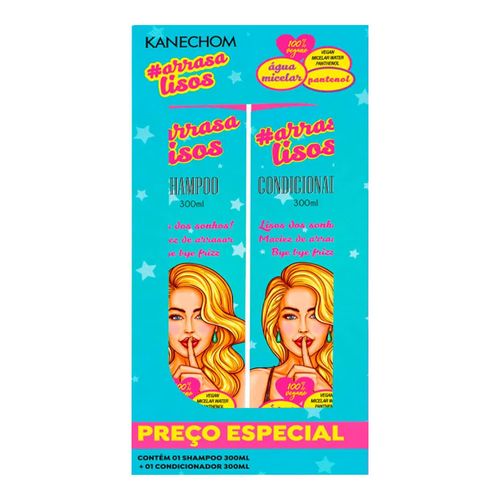 Kit Shampoo Kanechom Arrasa Lisos 300ml + Condicionador 300ml