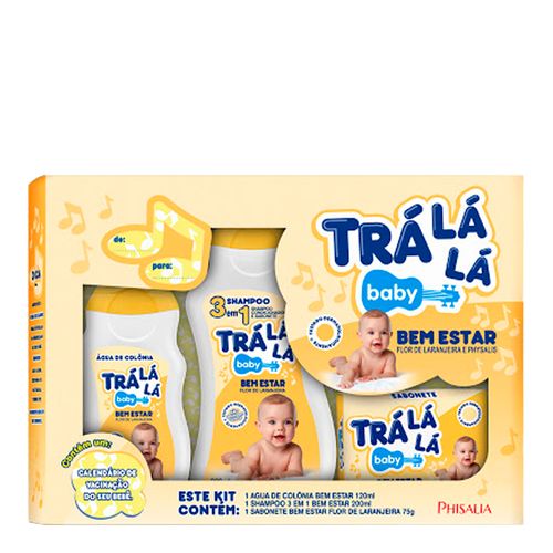 Kit Tra La La Bem Estar 3 Em 1 + Sabonete + Colônia Kit Tra La La Bem Estar 3 Em 1 + Sabonete + Colônia