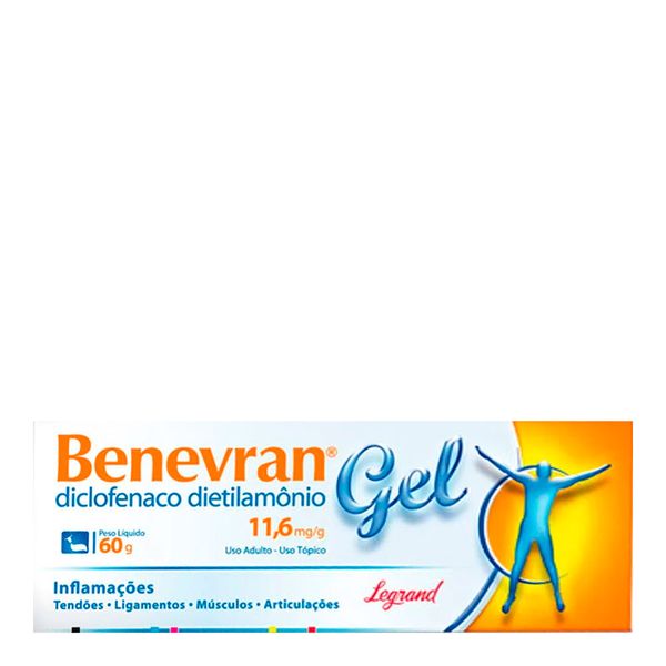 Antirreumático e Anti-Inflamatório Benevran 11,6mg/g 60g Gel