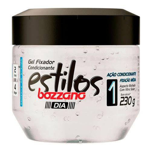 Gel Condicionador Fixador Bozzano Estilos 1 230g Gel Condicionador Fixador Bozzano Estilos 1 230g