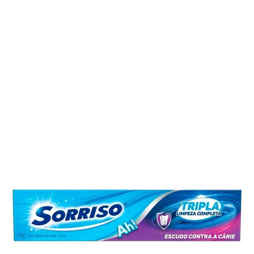 Creme Dental Sorriso Tripla Limpeza Completa 70g