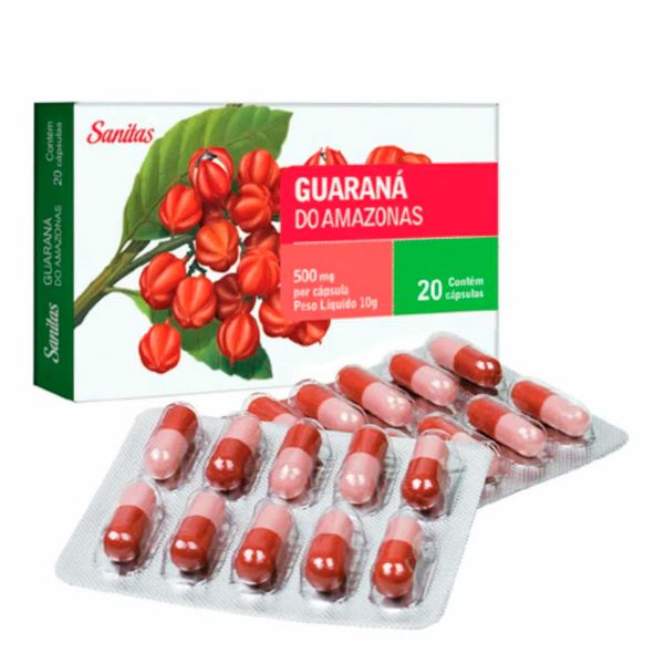 Guaraná do Amazonas Sanitas 20 Cápsulas