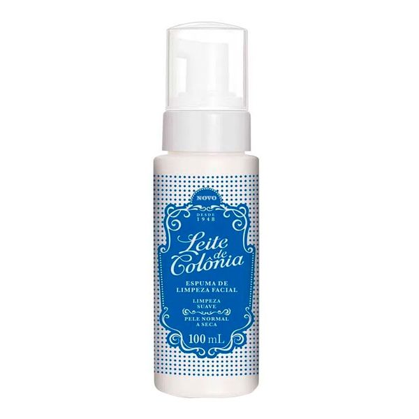 Espuma De Limpeza Suave Leite De Colônia 100ml
