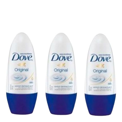 Desodorante Dove Roll On Original 50ml 3 Unidades