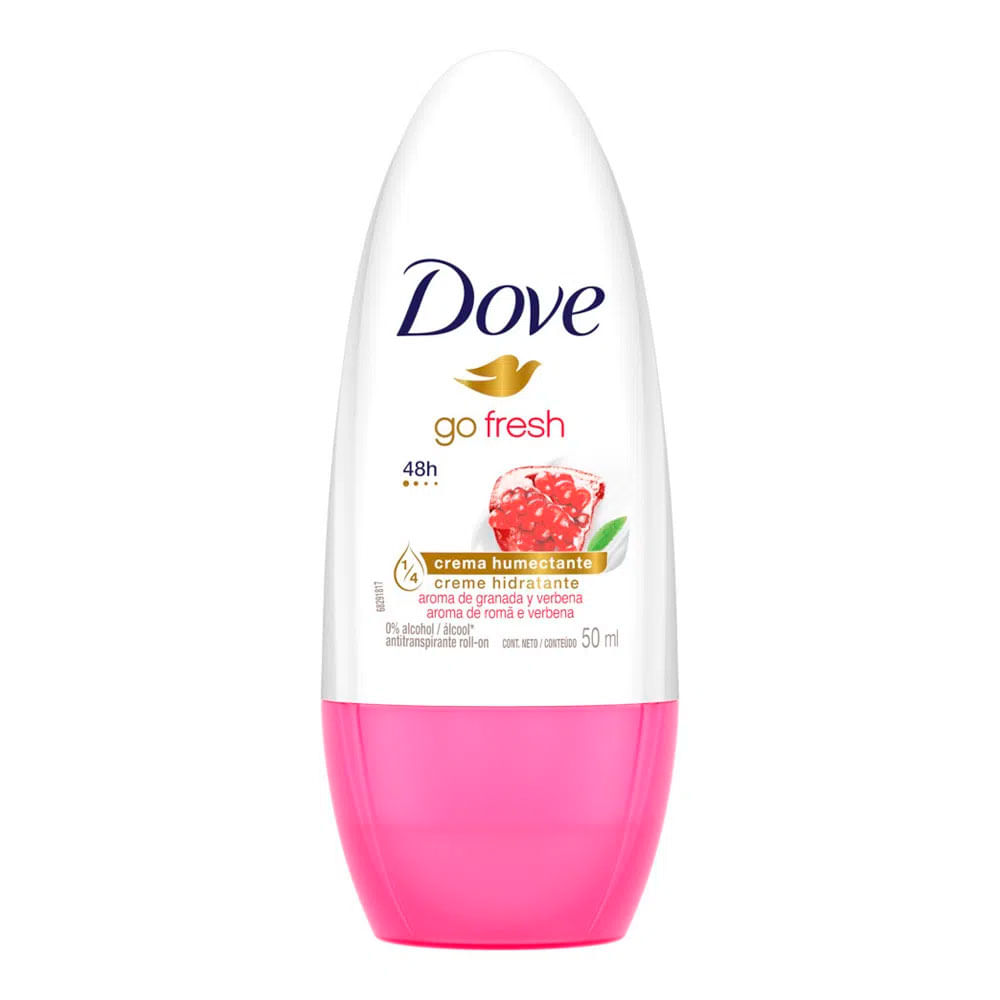 Desodorante Antitranspirante Roll-On Dove Go Fresh Romã E Verbena 50ml